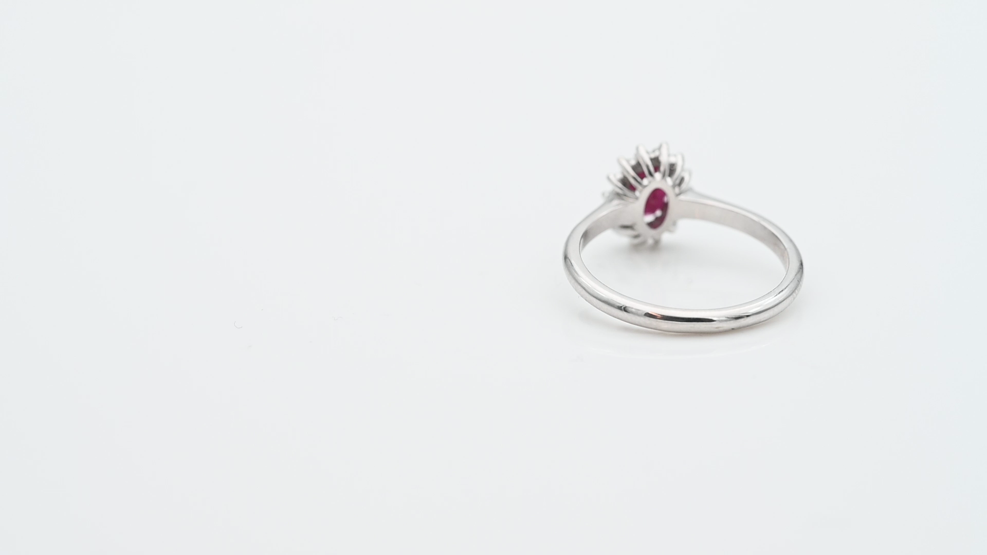 טבעת דיאנה משובצת רובי ויהלומים - מק"ט 14719, זהב 14K