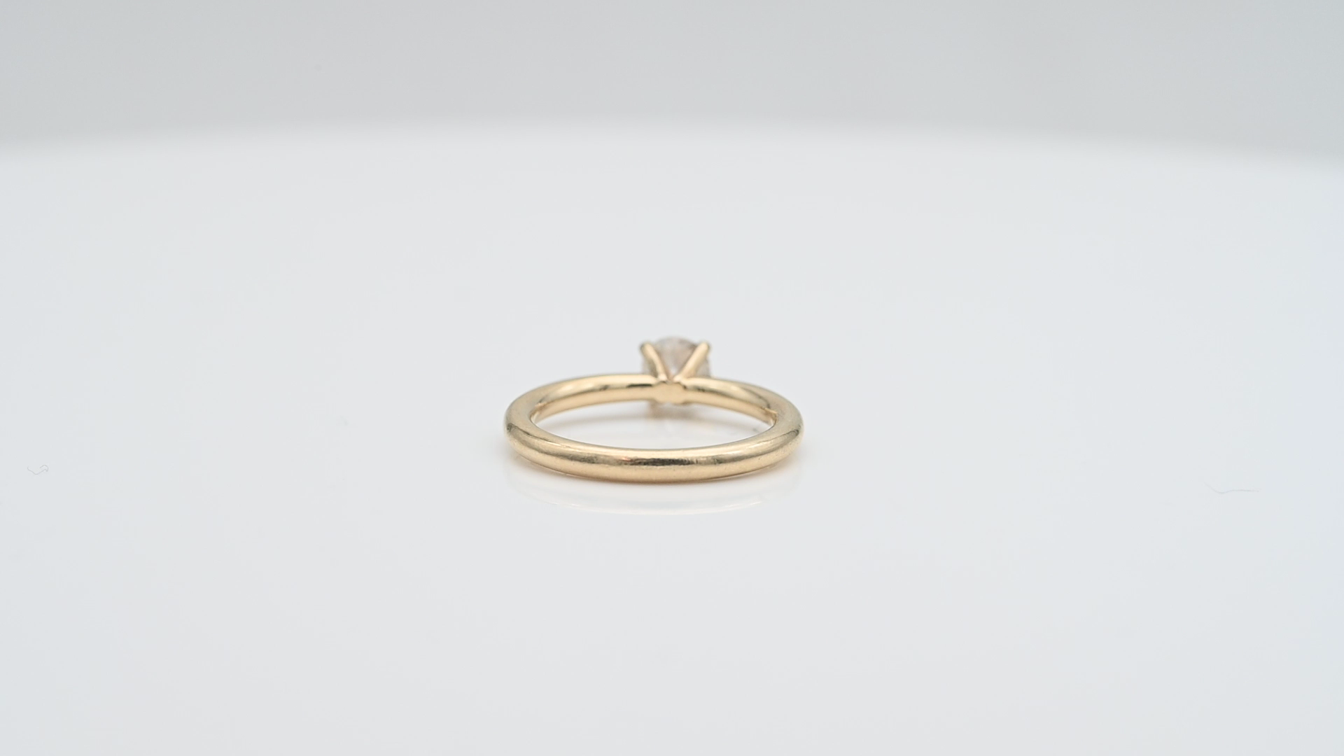 טבעת סוליטר משובצת יהלום בחיתוך OLD CUT - מק"ט 51629, זהב 14K