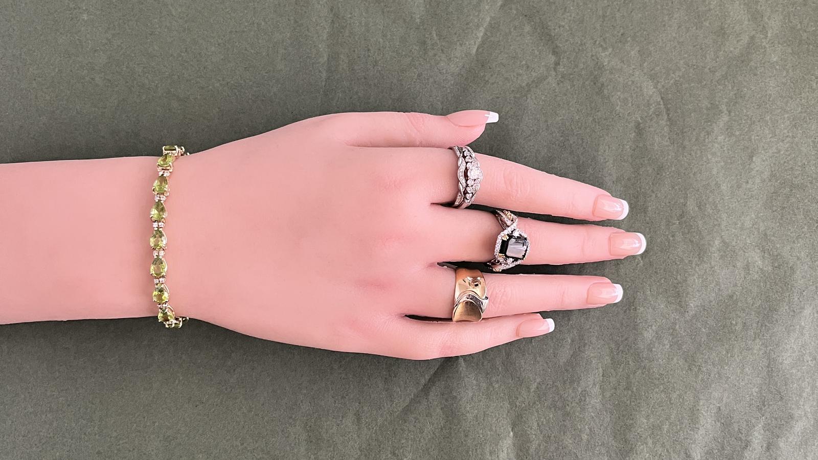 טבעת וינטאג משובצת אוניקס ויהלומים, זהב 18K - מק"ט 60347