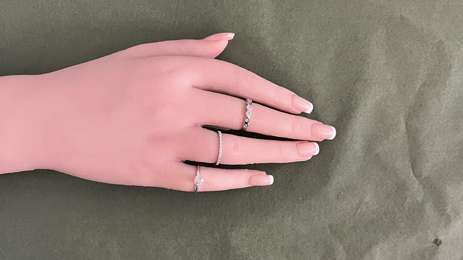 טבעת סוליטר משובצת יהלום במשקל חצי קראט בגוון חום - מק"ט 60825, זהב 14K