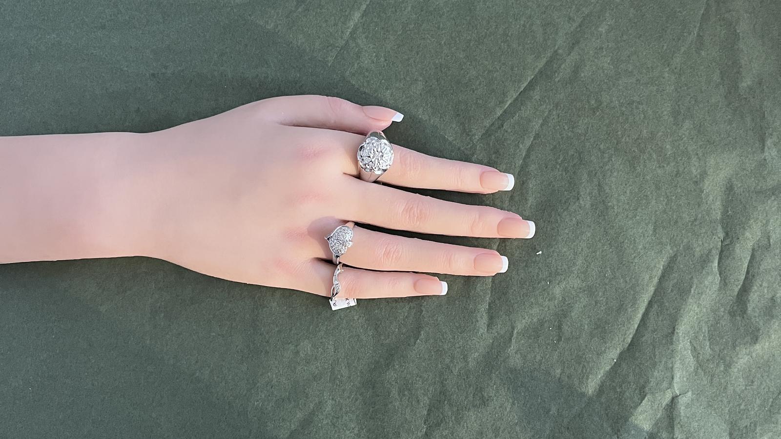 טבעת זהב ויהלומים מספר 6034