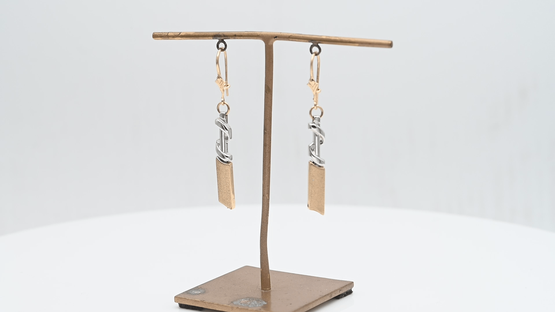 עגילי וינטאג תלויים, זהב 14K - מק"ט 12725