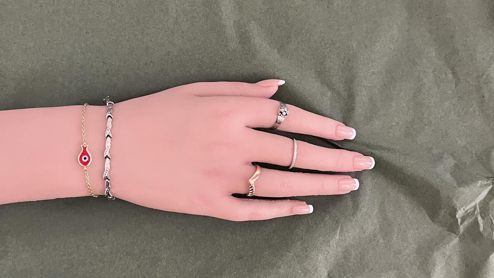 טבעת וינטאג משובצת יהלומים - מק"ט 13371, זהב 14K