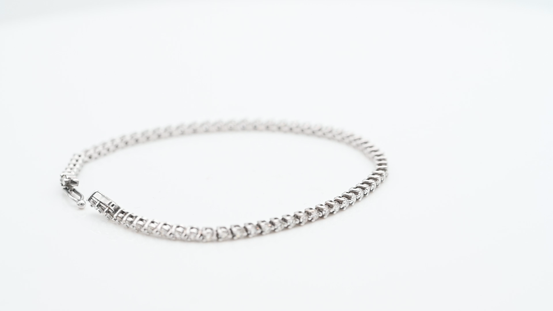 צמיד טניס משובץ יהלומים - מק"ט 13888, זהב 14K