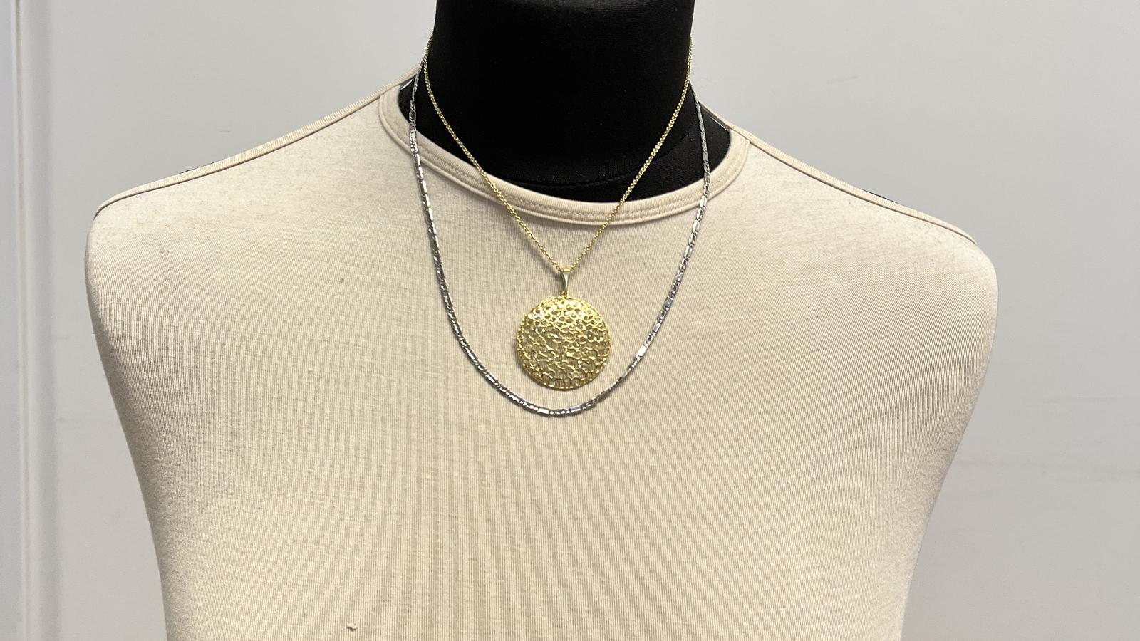 שרשרת וינטג' חוליות שטוחות, מלבניות ברוחב 2.35 מ''מ  - מק"ט 14316, זהב 14K