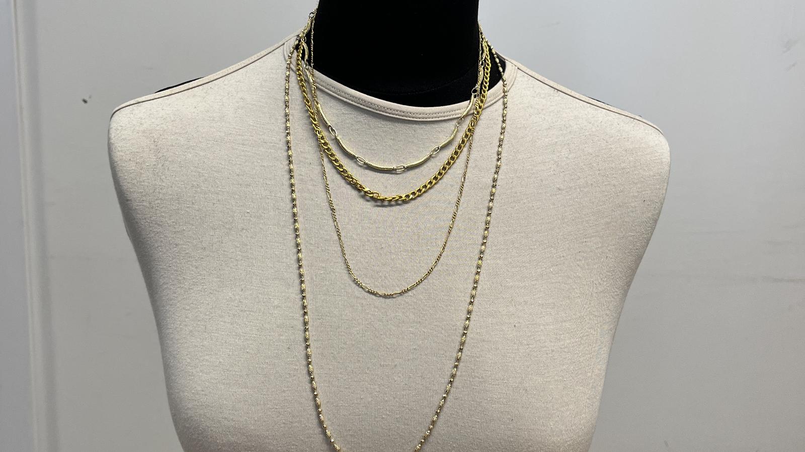 שרשרת וינטג' ברוחב 4.5 מ"מ - מק"ט 14623, זהב 21K