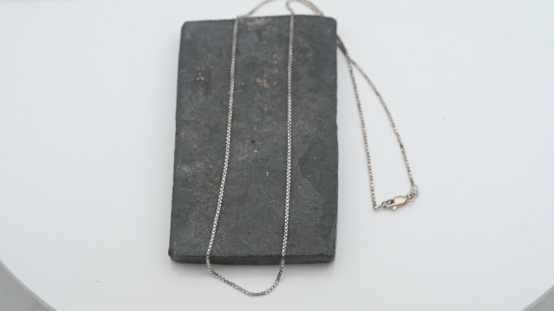 שרשרת קוביות איטלקית עדינה ברוחב 1 מ"מ - מק"ט 15330, זהב 14K