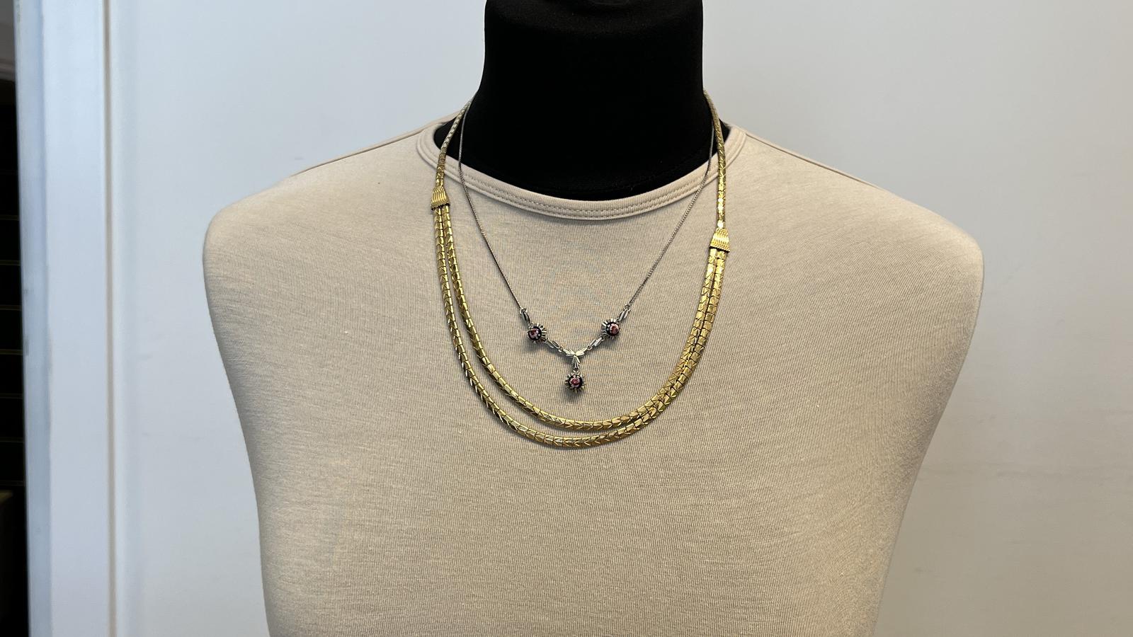 תליון וינטאג עם 3 כדורי אמייל, זהב 18K - מק"ט 31390