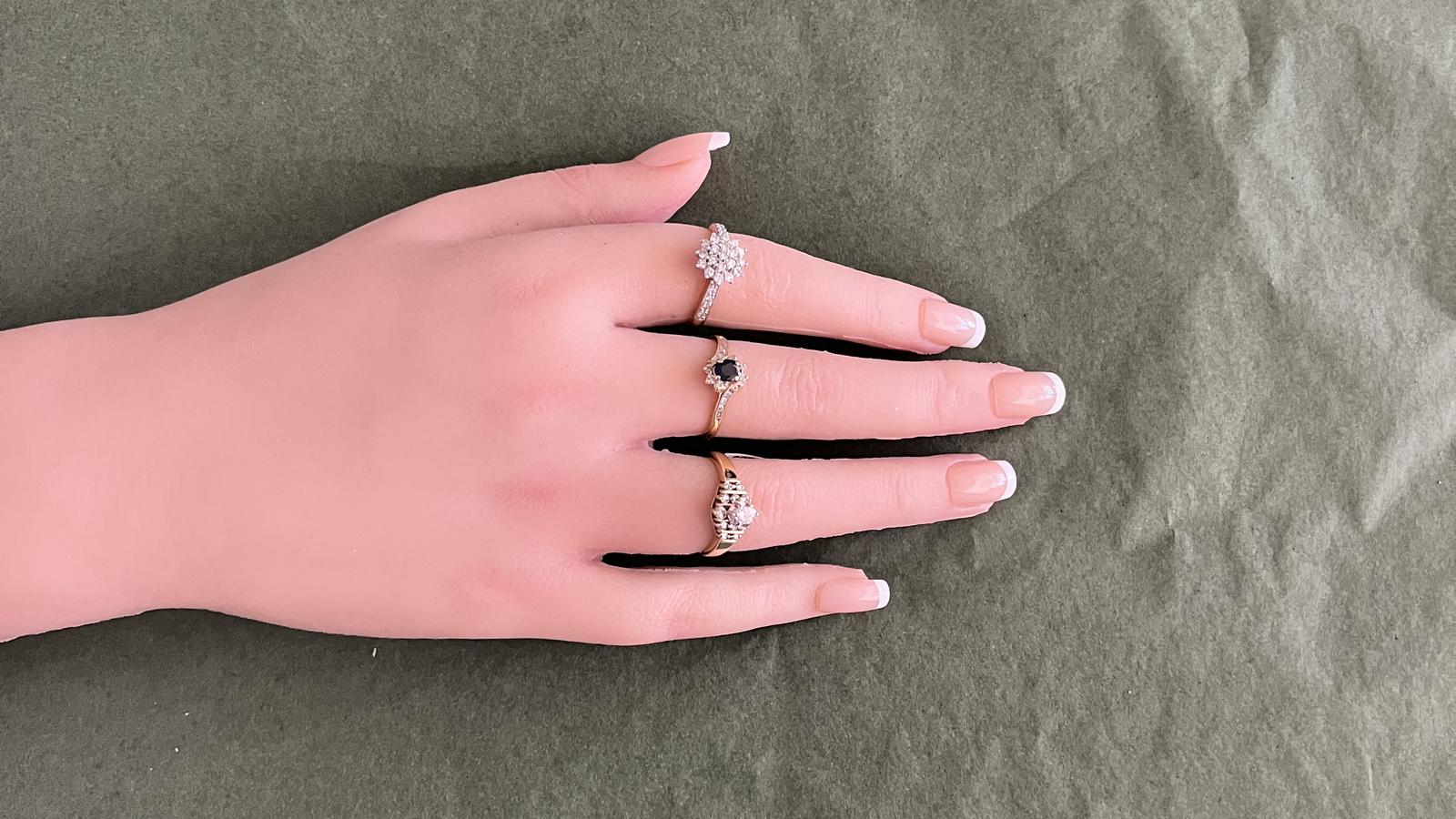 טבעת וינטאג משובצת יהלומים  - מק"ט 32593, זהב 14K