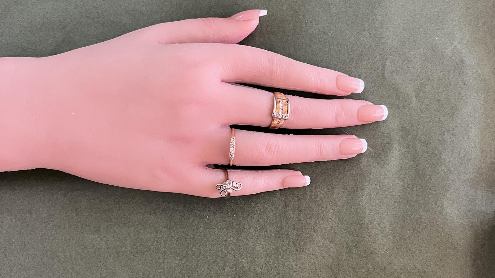 טבעת וינטג' אינפיניטי משובצת יהלומים - מק"ט 32723, זהב 9-14K