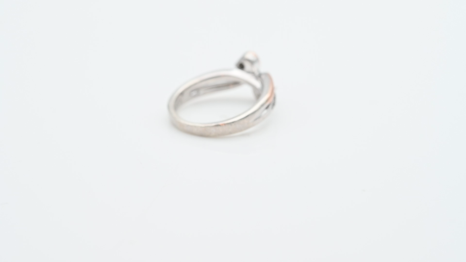 טבעת וינטג' זהב וכסף משובצת יהלומים - מק"ט 32848, זהב 10 קארט וכסף