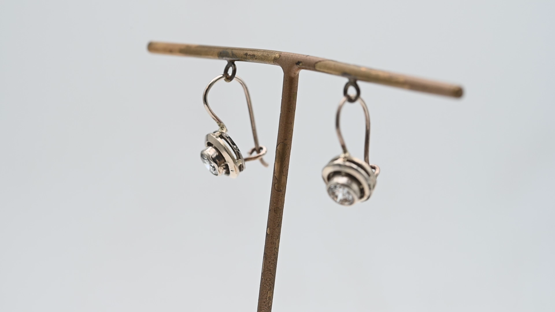 עגילי וינטאג תלויים - מק"ט 50585, זהב 14K