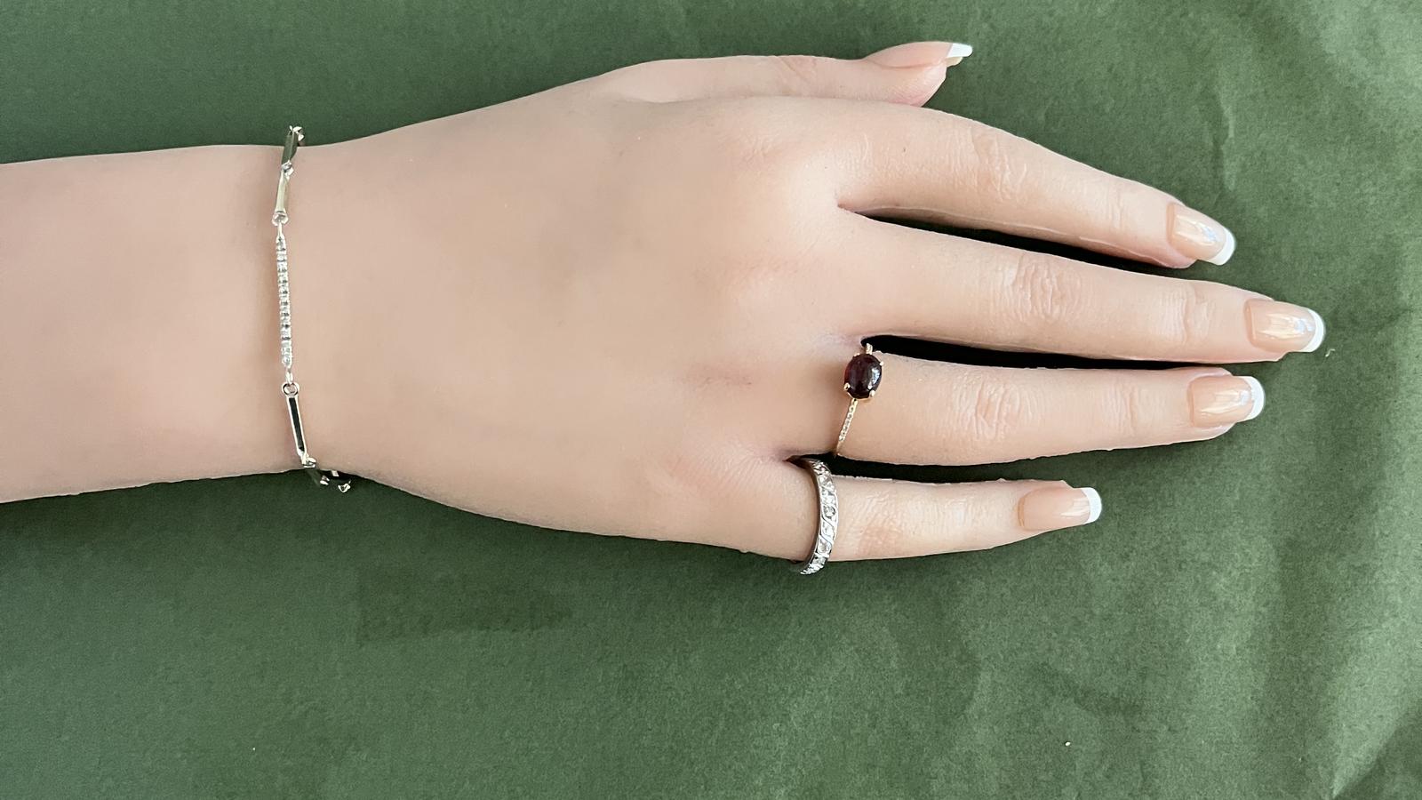 טבעת וינטג' איטרנטי משובצת דיאמנטים - מק"ט 51009, זהב 14K