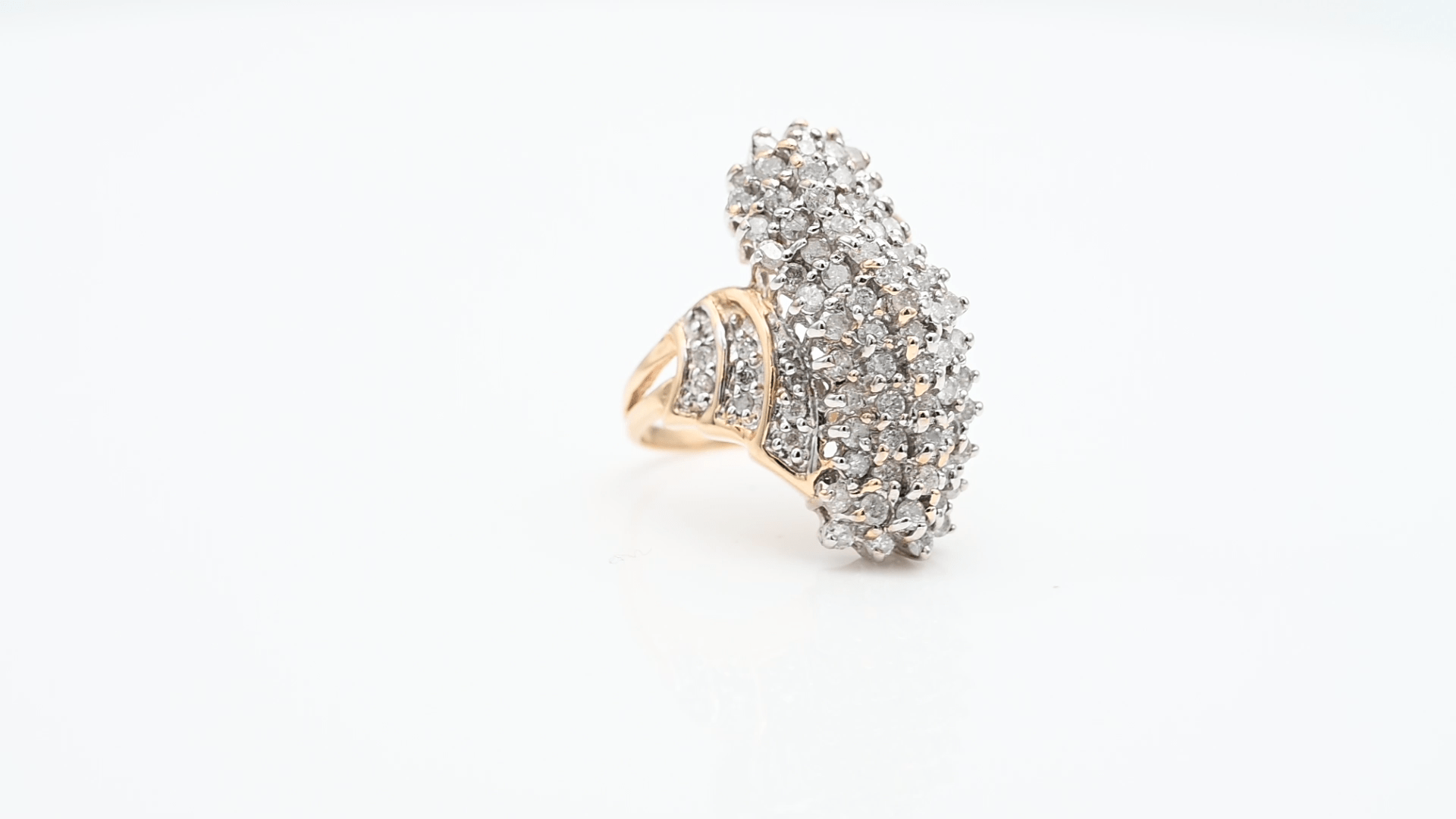 טבעת זהב ויהלומים מספר 5770