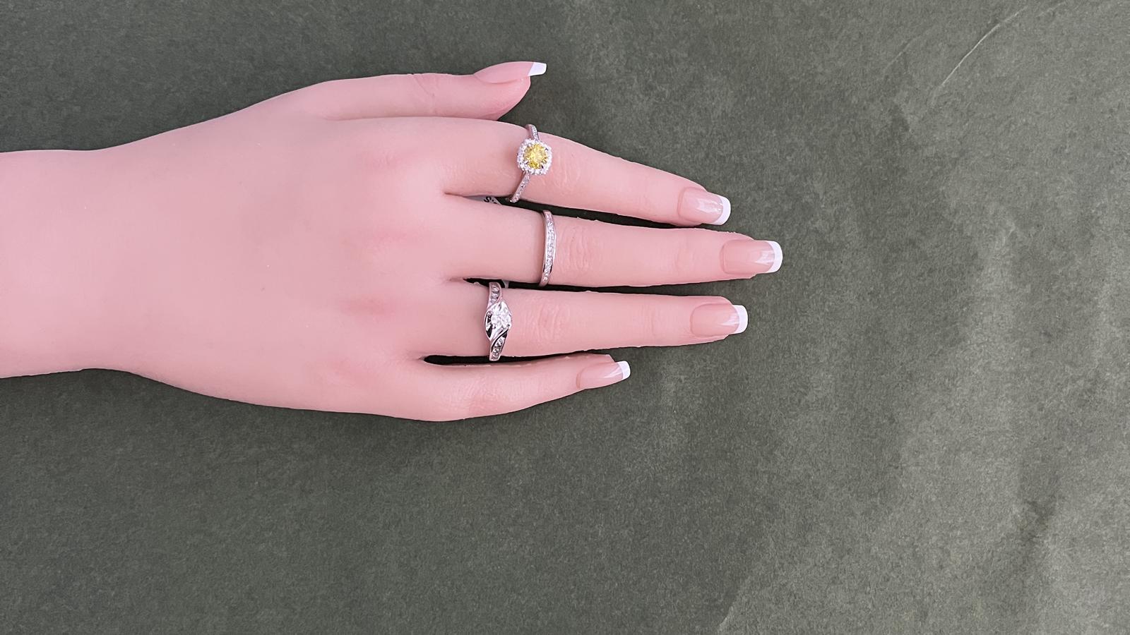 טבעת וינטאג משובצת יהלומים, זהב 14K - מק"ט 60330