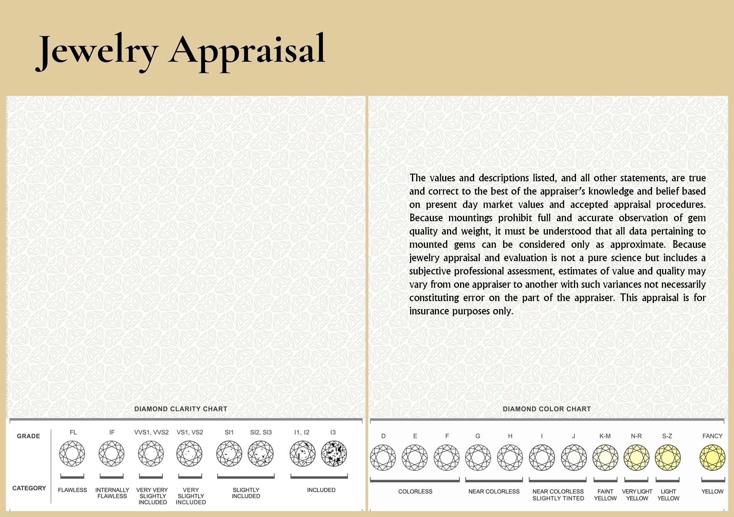 Jewelry Appraisal Background