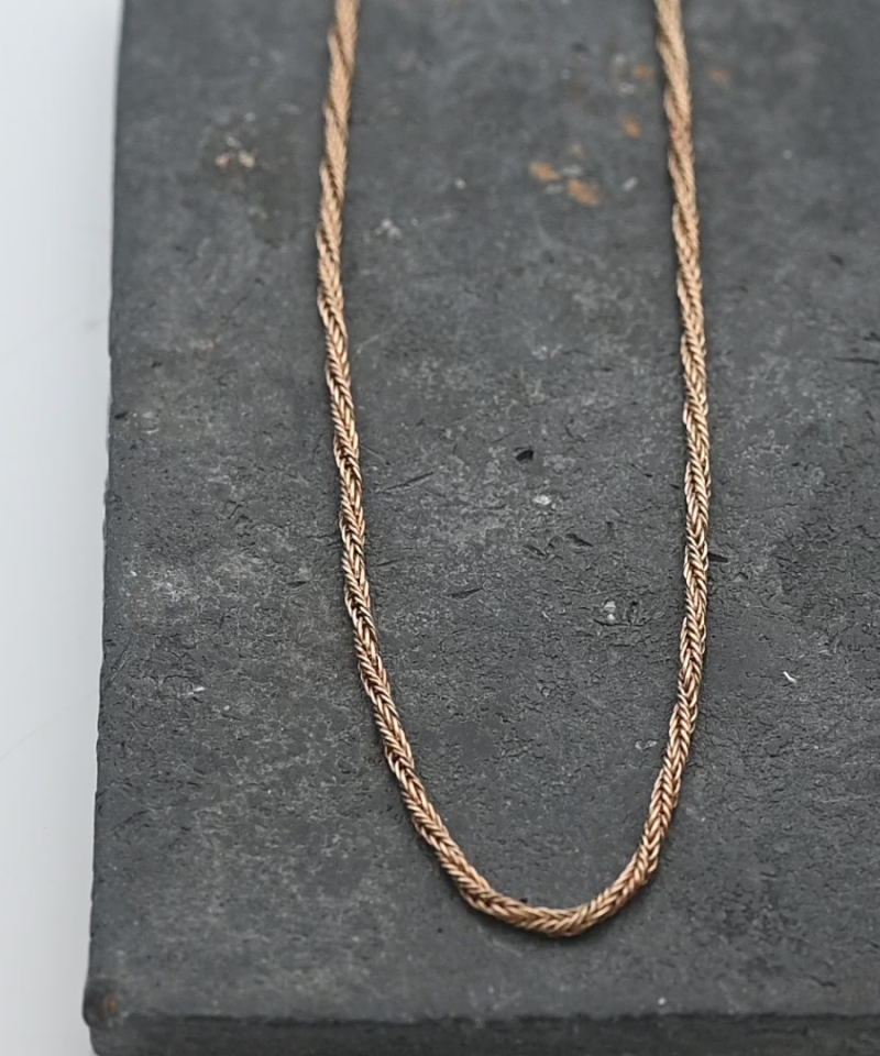 שרשרת חבל עדינה בעובי 1.65 מ"מ - מק"ט 51492, זהב 14K