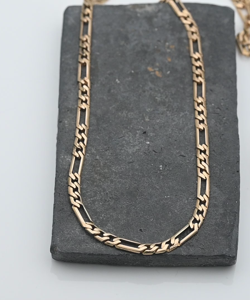 שרשרת גורמט ברוחב 3.75 מ"מ, זהב מלא - מק"ט 15396, זהב 14K