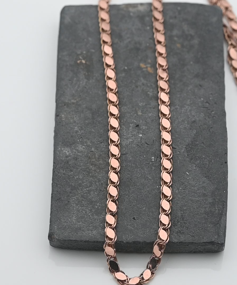 שרשרת וינטאג חאלבית ברוחב 3.55 מ"מ - מק"ט 15398, זהב 14K