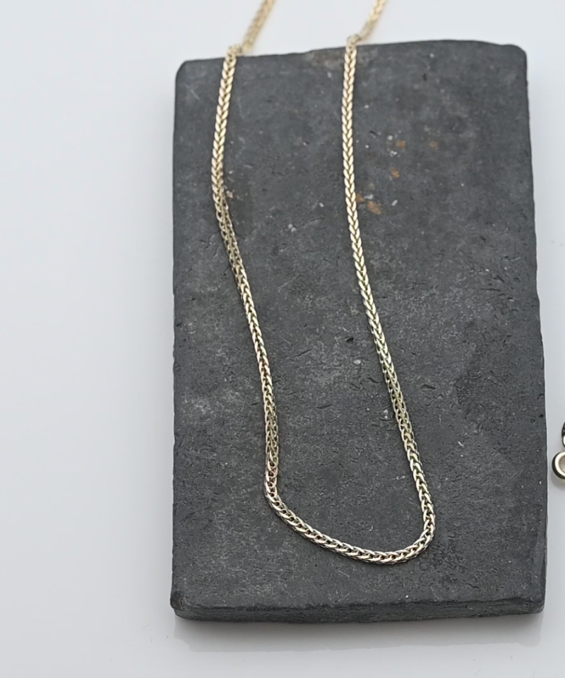 שרשרת חוליות משתלבות בעובי 1.1 מ"מ - מק"ט 15485, זהב 14K