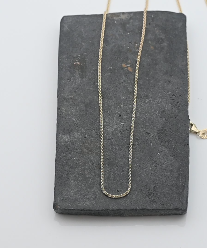 שרשרת חוליות משתלבות בעובי 1.2 מ"מ - מק"ט 15487, זהב 14K