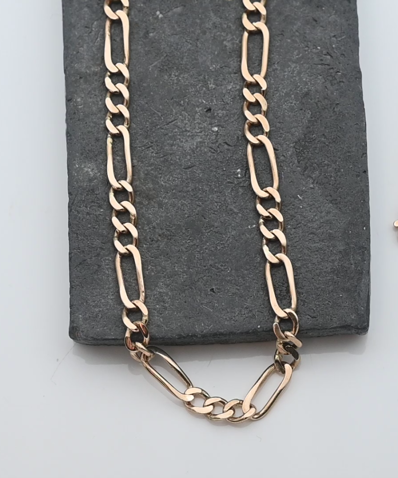 שרשרת גורמט ברוחב 5 מ"מ, זהב מלא - מק"ט 15570, זהב 14K