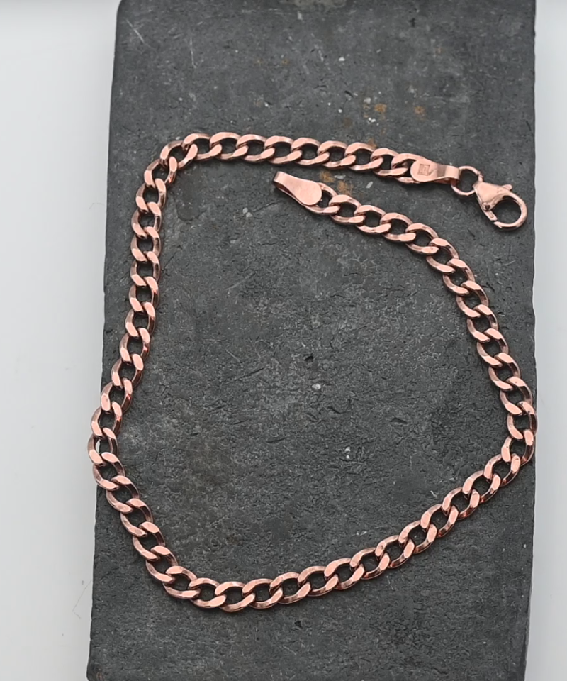 צמיד עדין ברוחב 4 מ"מ - מק"ט 15577, זהב 14K