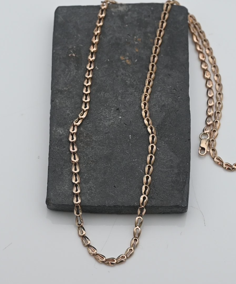 שרשרת וינטאג ברוחב 3.15 מ"מ - מק"ט 15731, זהב 14K