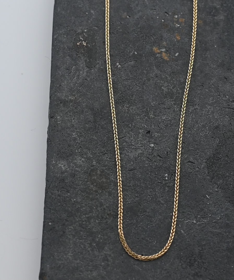 שרשרת חוליות משתלבות בעובי 0.7 מ"מ, סגירה מתכווננת - מק"ט 51941, זהב 14K