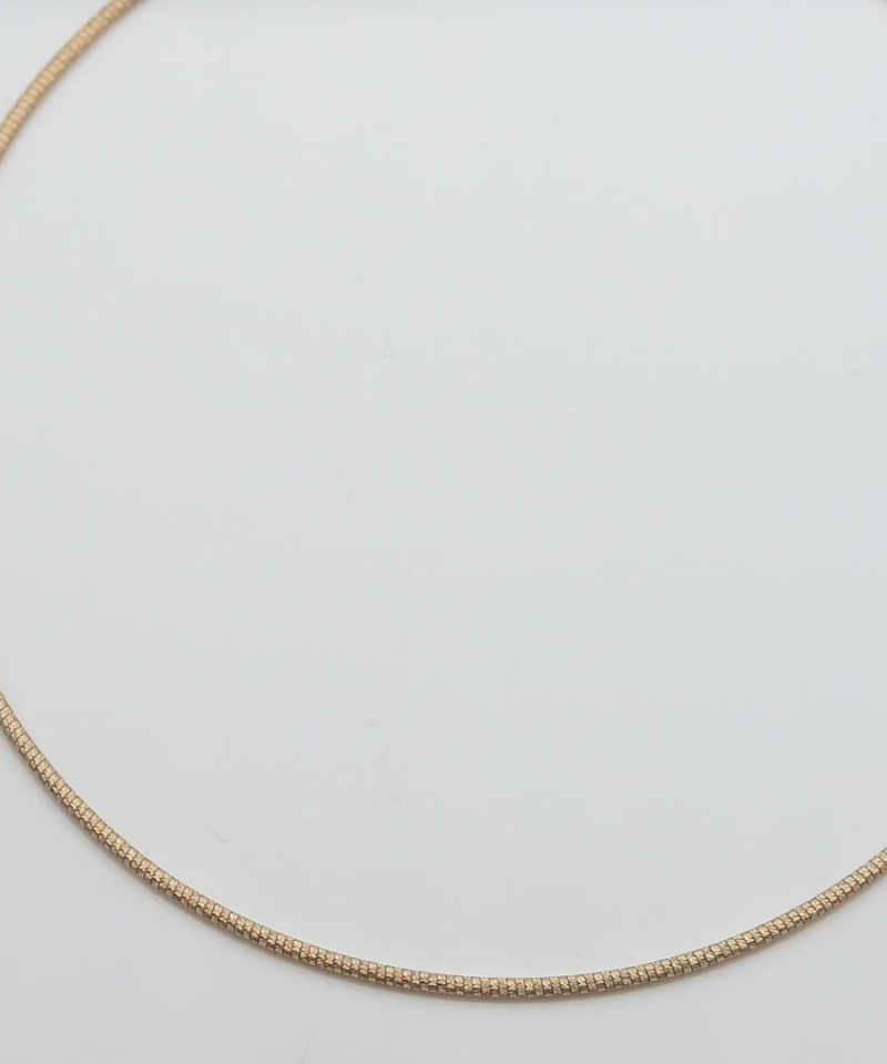 שרשרת וינטג' כבל איטלקית עגולה בקוטר 1.75 מ"מ - מק"ט 51994, זהב 14K